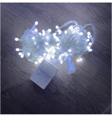 10 M 100 Led Damla Uçlu Beyaz Işık Şeffaf Kablo MZ-17-1