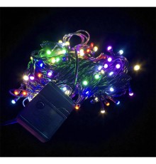 10 M 100 Led Damla Uçlu RGB Işık SİYAH Kablo MZ-17-2