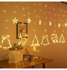 3 M 6 Sıra Şekilli Perde Led Işık Gün Işığı MZ-16-11