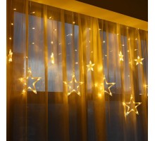 10 Saçaklı Yıldız Perde Led MZ-16-12