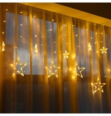 10 Saçaklı Yıldız Perde Led MZ-16-12