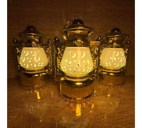 Ramazan Kandili 10cm 12 li Kutu Dekoratif LED Aydınlatma