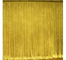 3*2 Perde Led Sarı Işık