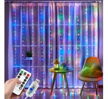 Tel Perde Led 3 x 3 M 300 Led RGB