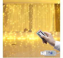 Tel Perde Led 3*3m 300 Led RGB
