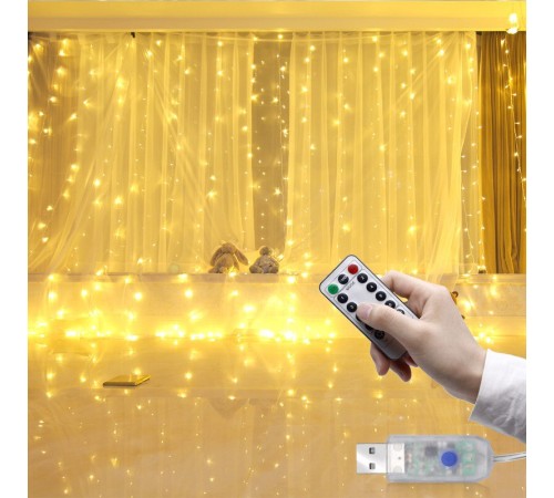 Tel Perde Led 3*3m 300 Led RGB Tel Perde Led 3*3m 300 Led RGB