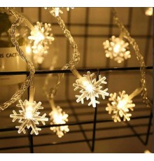 Kar Tanesi 10m 60 Led Gün Işığı kartanesi:4cm