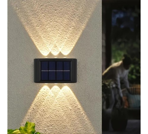 6 Ledli Solar Duvar Lamba Dekorasyon Aydınlatma Aplik Güneş Enerji Gün Işığı 2 Li Set 6 Ledli Solar Duvar Lamba Dekorasyon Aydınlatma Aplik Güneş Enerji Gün Işığı 2 Li Set