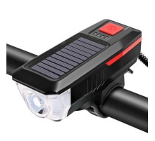 Solar Usb Şarjlı Kornalı Bisiklet Lambası
