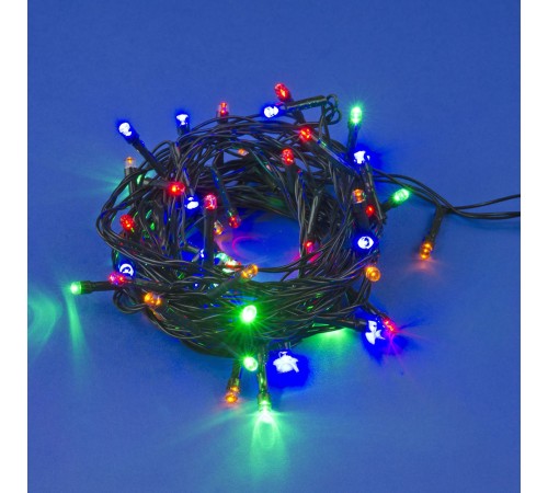 10 M 100 Led Pilli 2 Kademeli RGB Işık Siyah Kablo 10 M 100 Led Pilli 2 Kademeli RGB Işık Siyah Kablo