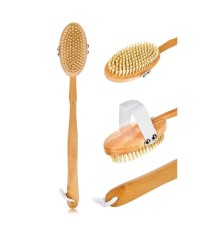 Saplı Doğal At Kılı Selülit Fırçası