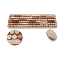 Mofii Kahverengi Sweet Dm Combo Klavye Mouse Set