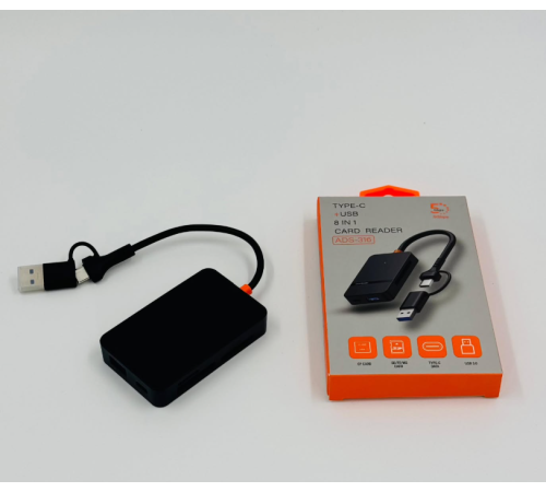 ZR783 Ads-316 Type-C + Usb 8 İn 1 Card Reader 5Gbps