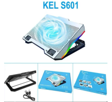 ZR924 S601 Tek Fanlı Rgb Metalik Laptop Soğutucu