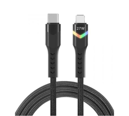 ZR536 Type-C To Lightning 27W Ledli Pd Kablo 1 M