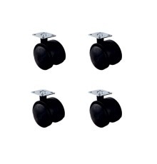 Küçük Plastik Tablalı Teker - 40 MM  HKS101 - 4 Adet