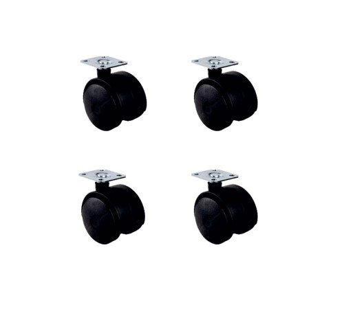 Küçük Plastik Tablalı Teker - 40 MM  HKS101 - 4 Adet