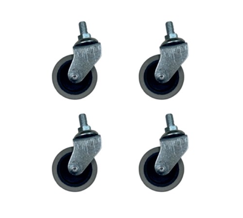 Furç Vidalı Bilyalı Teker - 20x50 - Gri HKS178 - 4 Adet