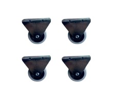 Furç Sabit Teker - 20x50 - Gri HKS180 - 4 Adet