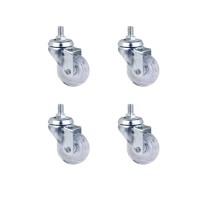 Furç Vidalı Bilyalı Teker - 20x50 - Şeffaf HKS188 - 4 Adet