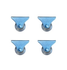 Furç Sabit Teker - 38MM - Şeffaf HKS237 - 4 Adet