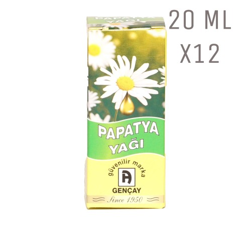 Papatya Yağı 20 ml X12 Adet