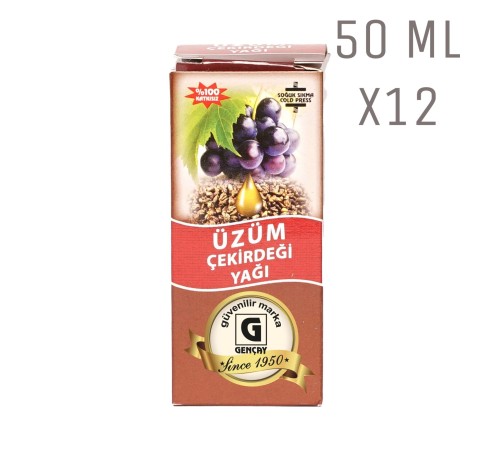 Üzüm Çekirdeği Yağı 50ml X12 Adet