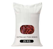 Acı Kuru Biber - Tüm Biber 25 KG