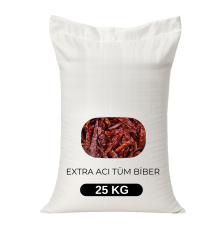 Acı Kuru Biber - Tüm Biber 25 KG