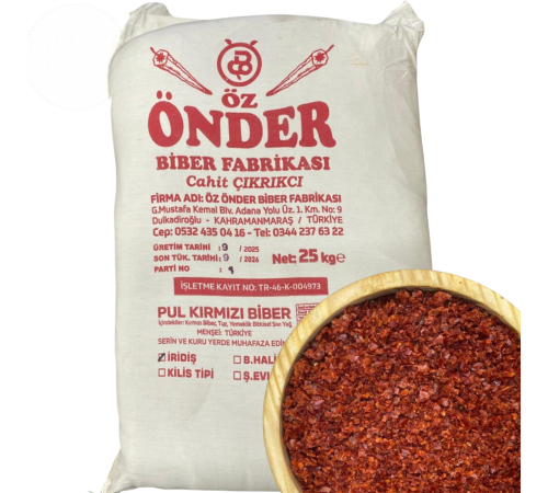 Önder İridiş Biber 25KG
