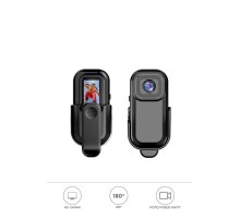 Giyilebilir Aksiyon Kamerası 1080P Hd Kayıt 140 Derece Geniş Açı Klips Tasarımlı Geniş Açılı CMR27 Siyah