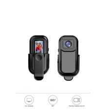 Giyilebilir Aksiyon Kamerası 1080P Hd Kayıt 140 Derece Geniş Açı Klips Tasarımlı Geniş Açılı CMR27 Siyah