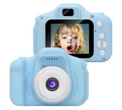 Dijital Fotoğraf Makineleri Çocuk Kamerası 1080P Hd CMR7 Mavi