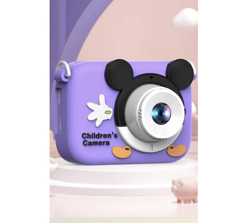 Dijital Fotoğraf Makineleri Oyunlu Çocuk Kamerası 1080P Hd CMR16 Mor