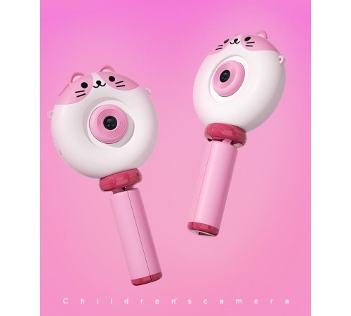 Dijital Fotoğraf Makineleri IPS Ekran Çocuk Kamerası Video Makinesi 1080P S8 Pembe