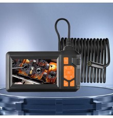 20 Mt Ekranlı 2 Kameralı Endoskop Yılan Kamera Sert Kablo Işıklı 8 MM