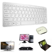 Kablosuz Q Ing Klavye Mouse Set 2.4ghz Beyaz