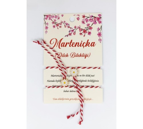 Marteniçka Bileklik 2'li Papatya Model
