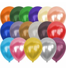 12 Inc 100 Adet Metalik Karışık Eenk Balon