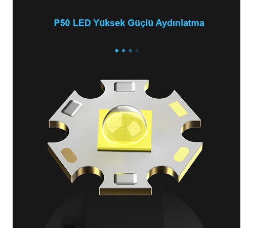 3000 Lümen Güçlü EL Feneri Wt-600 3000 Lümen Güçlü EL Feneri Wt-600