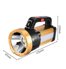 6 Mod şarjlı El Feneri Projektör Tipi Watton Wt-615