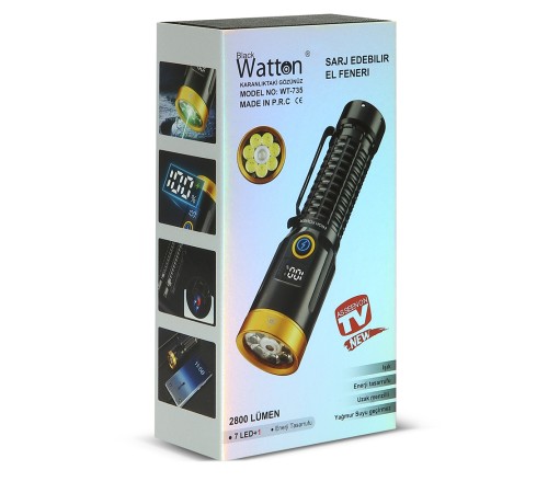 2800 Lümen Özel Seri Yeşil Lazer Özellikli Mıknatıslı Wt-735