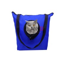 Kedi Ve Köpek Omuz çantası Mavi