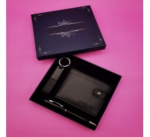 Anahtarlık Cüzdan Ve Siyah Touchpen Kalem
