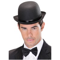 Charlie Chaplin Stil Yetişkin Şapkası – Siyah Melon Parti Şapkası