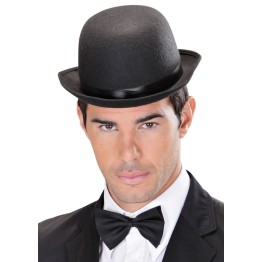 Charlie Chaplin Stil Yetişkin Şapkası – Siyah Melon Parti Şapkası