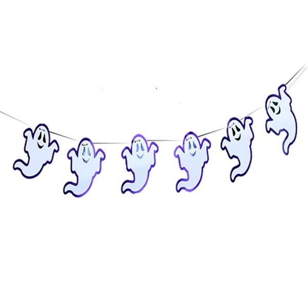 Hayalet Figürlü Halloween Afiş Flama Süsleme 2 Metre