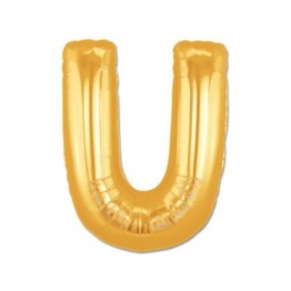 U Harf Folyo Balon Altın Renk 40 inç