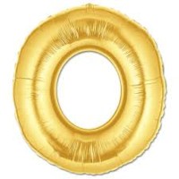 O Harf Folyo Balon Altın Renk 40 inç