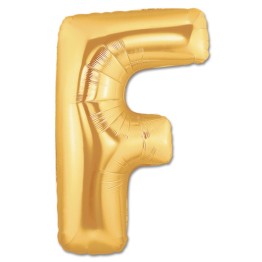 F Harf Folyo Balon Altın Renk 40 inç